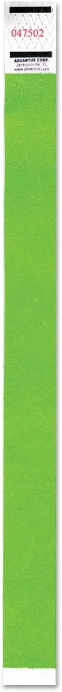 ADVANTUS Tyvek Crowd Management Wristbands, Sequentially Numbered