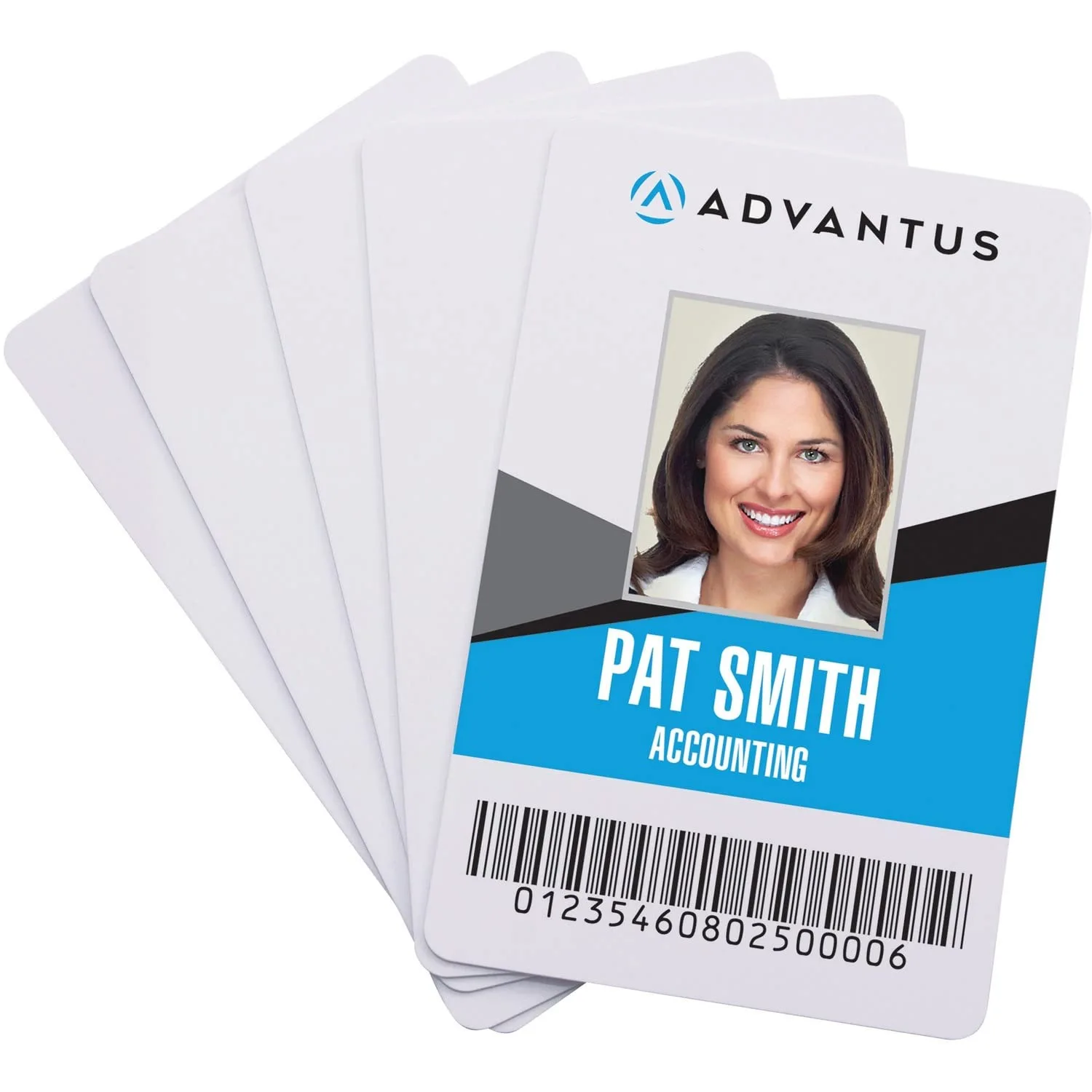 Advantus Blank PVC ID Cards - Printable - 2.13in x 3.38in Length - White - Polyvinyl Chloride (PVC) - 100 Pack