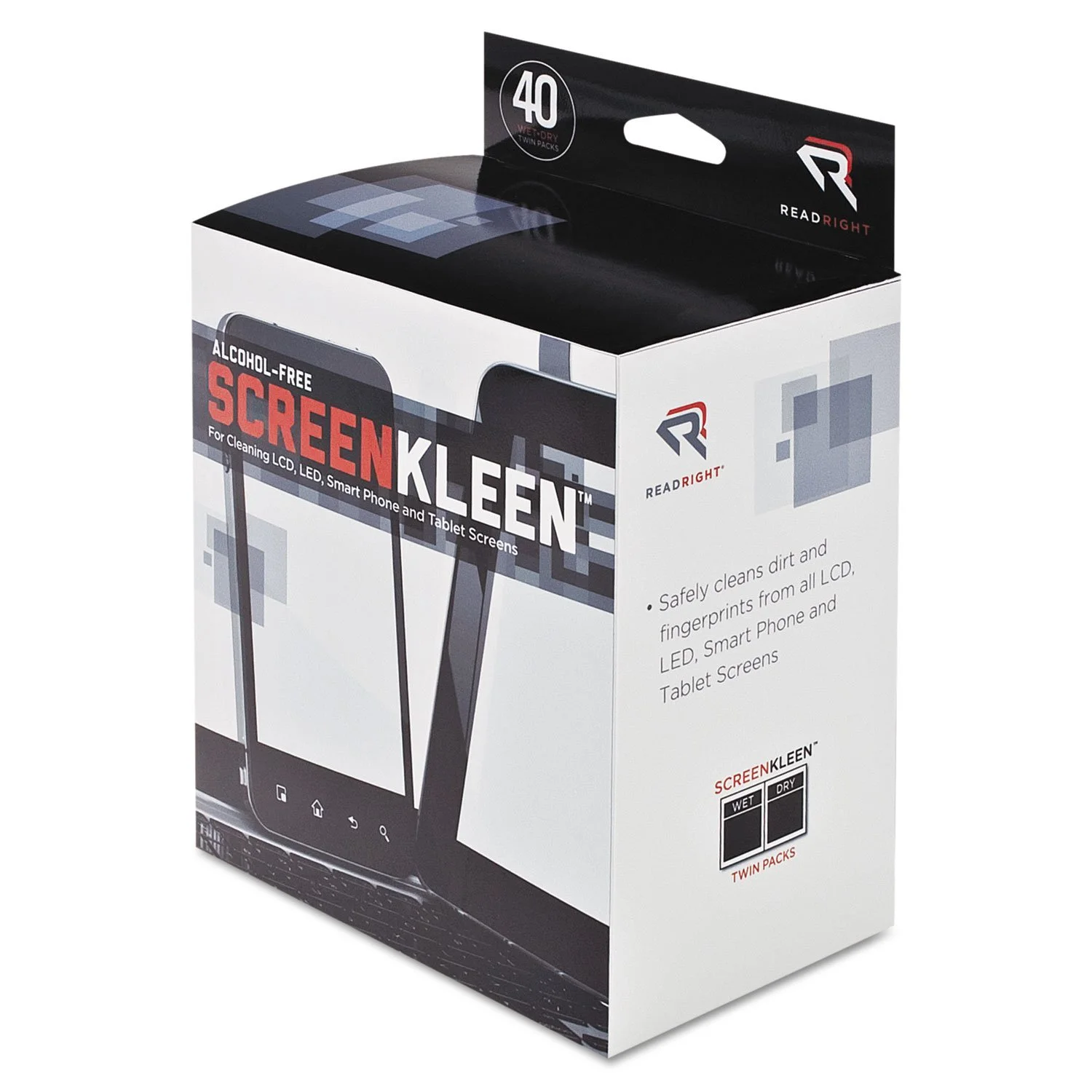 Advantus Screen Kleen Cleaning Wipes, Pack of 40