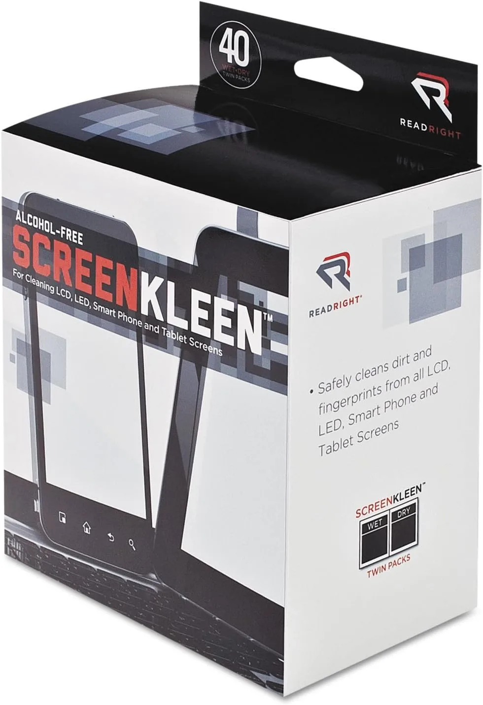 Advantus Screen Kleen Cleaning Wipes, Pack of 40