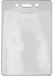 Advantus Government/Military ID Holders - Support 2.88in x 3.88in Media - Vertical - Vinyl - Clear - Durable - 50 / Pack