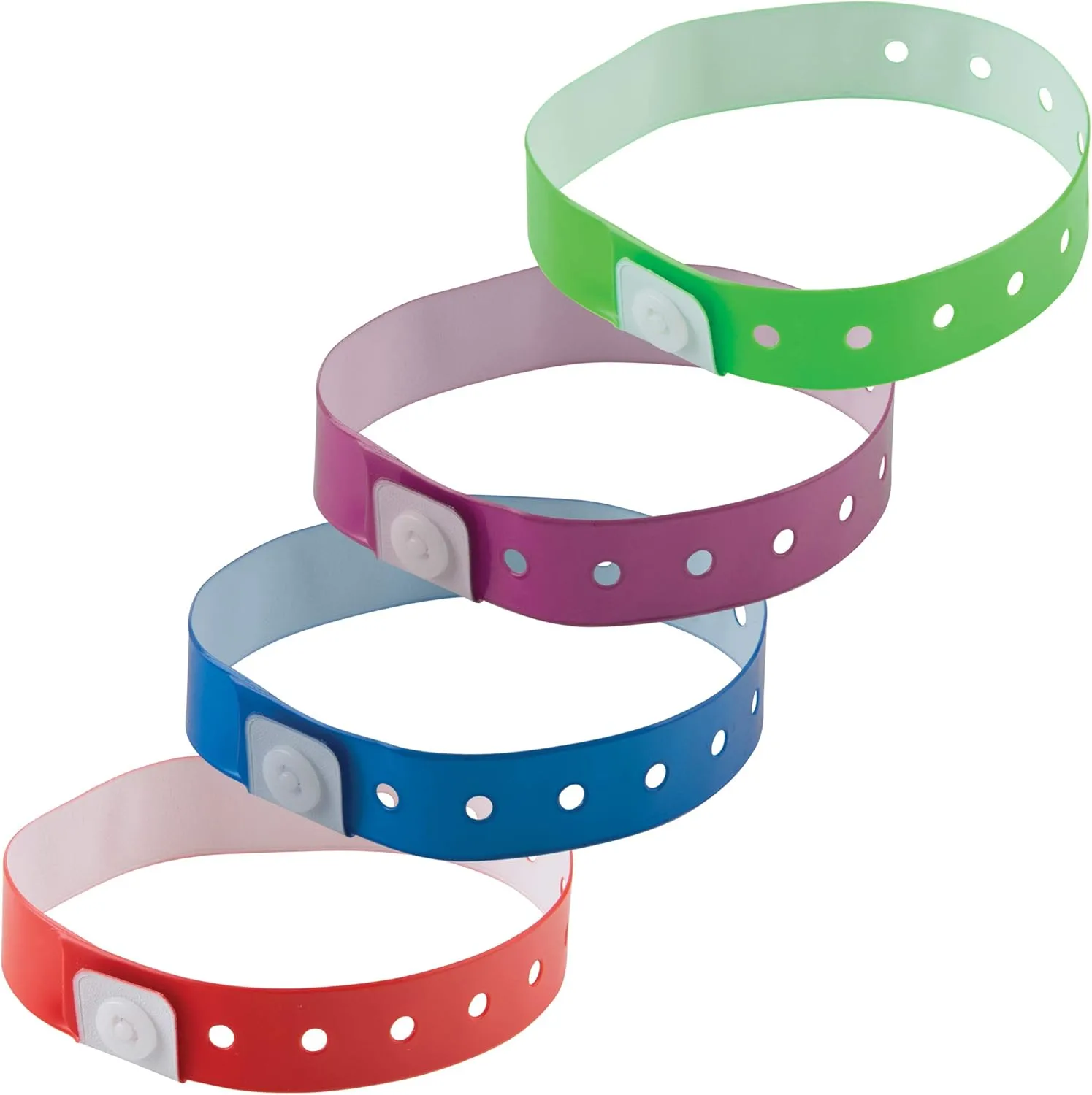 Advantus Vinyl Wristbands, Purple, 100/Pack