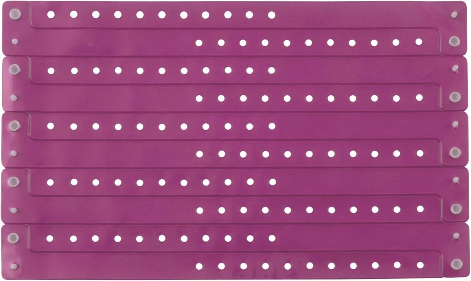 Advantus Vinyl Wristbands, Purple, 100/Pack