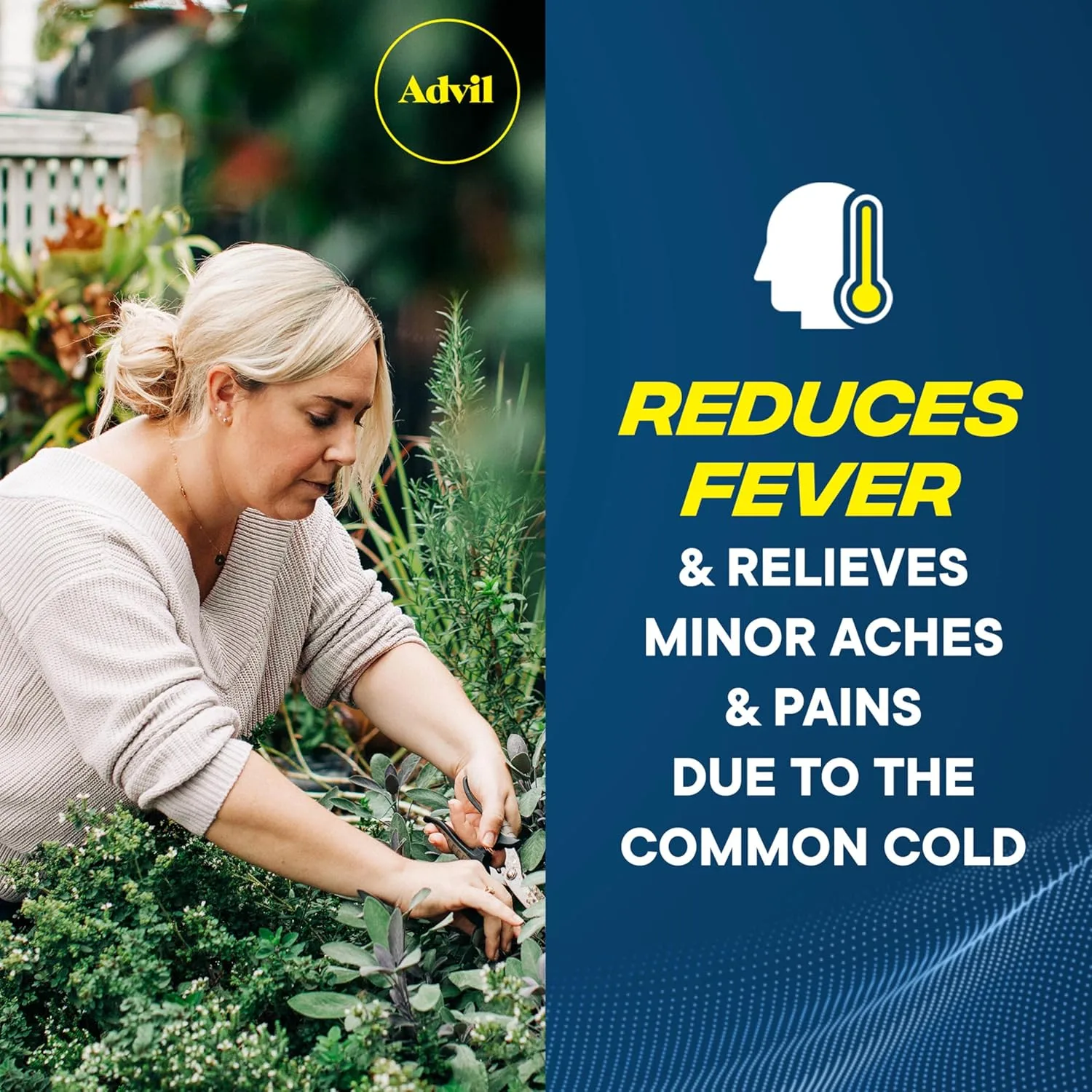 Advil Liqui-Gels Pain Reliever and Fever Reducer, Pain Medicine for Adults with Ibuprofen 200mg for Headache, Backache