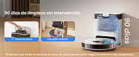 Robot aspiradora y trapeador,6000Pa de succión, Vaciado automático