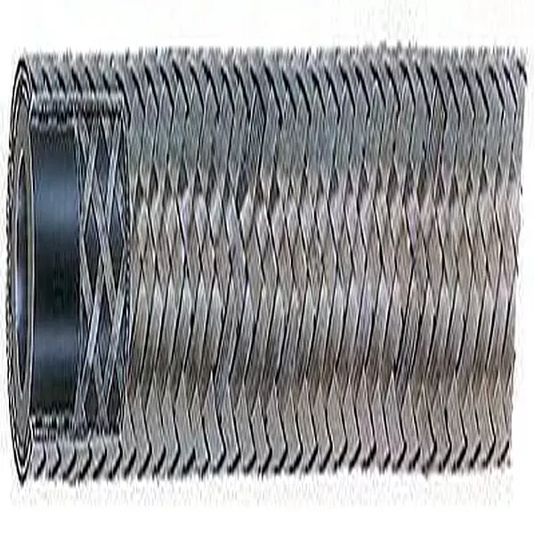 Aeroquip Hose, AQP Racing Hose, 6 AN, 20 ft, Braided Stainless/Rubber, Natural, Each