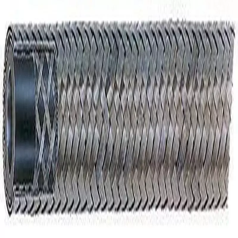 Aeroquip Hose, AQP Racing Hose, 6 AN, 20 ft, Braided Stainless/Rubber, Natural, Each