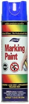 Aervoe 203 20-Oz Non-Clogging Lead-Free Non-Freezing Marking Paint, Blue