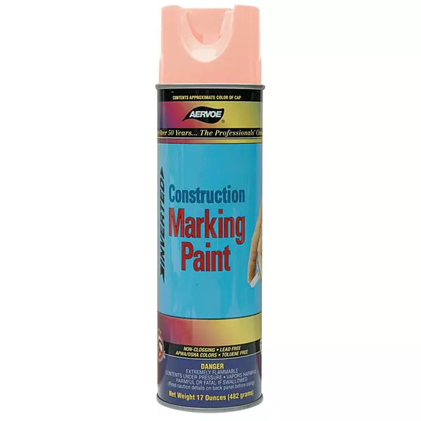 Aervoe Construction Marking Paint, Fluorescent Orange, 20 oz., 12/cs (205-247)