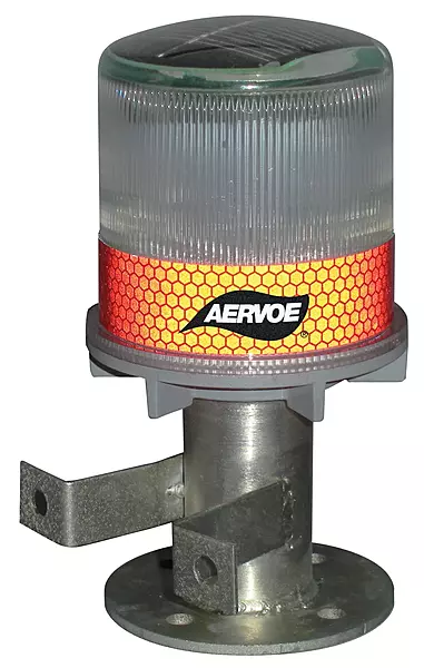 Aervoe Solar Strobe/Signal Light - Red