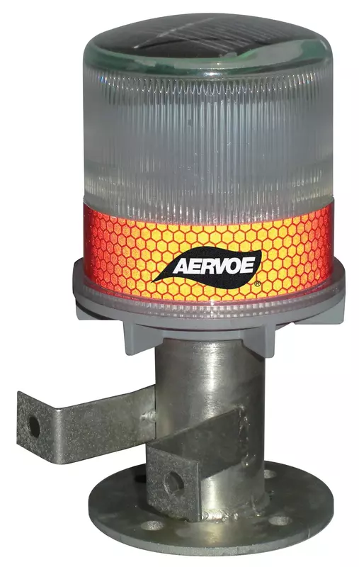 Aervoe Solar Strobe/Signal Light - Red