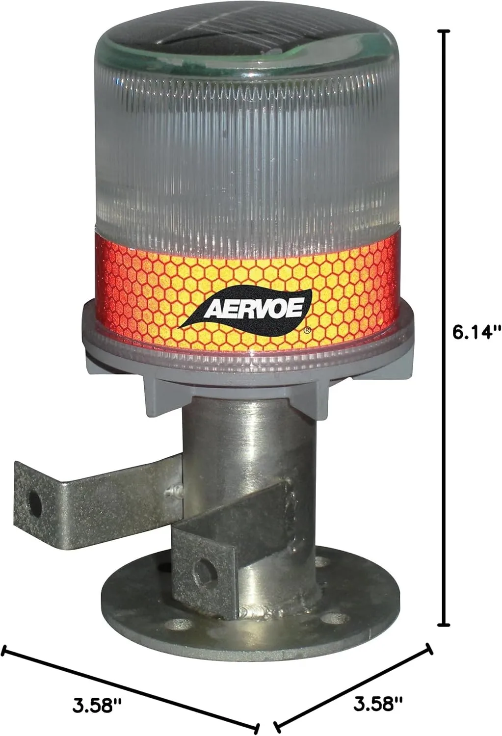 Aervoe Solar Strobe/Signal Light - Red
