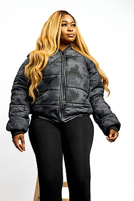 Black Camouflage Winter Jacket (Female) Black Camouflage Winter Jacket (Female)