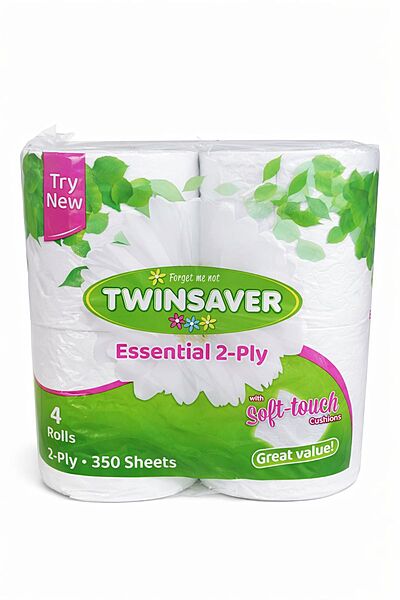 Toilet Tissue 2 Ply Essential 48's (Twinsaver) Virgin/Recycled Paper