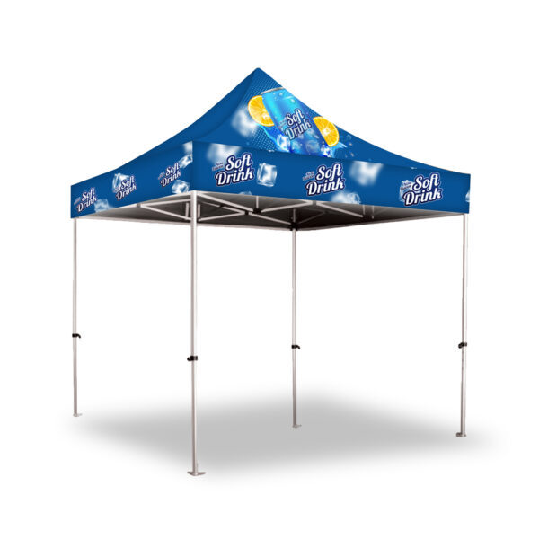 Gazebo 2 x 2m, UV Print, Aluminium, Complete