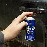 AGS Automotive Solutions Lock-Ease Graphite Lock Lubricant – 3oz Aerosol, Prevents Freezing, Reduces Friction, No Residue, Protects Against Wear & Rust
