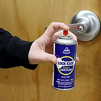 AGS Automotive Solutions Lock-Ease Graphite Lock Lubricant – 3oz Aerosol, Prevents Freezing, Reduces Friction, No Residue, Protects Against Wear & Rust