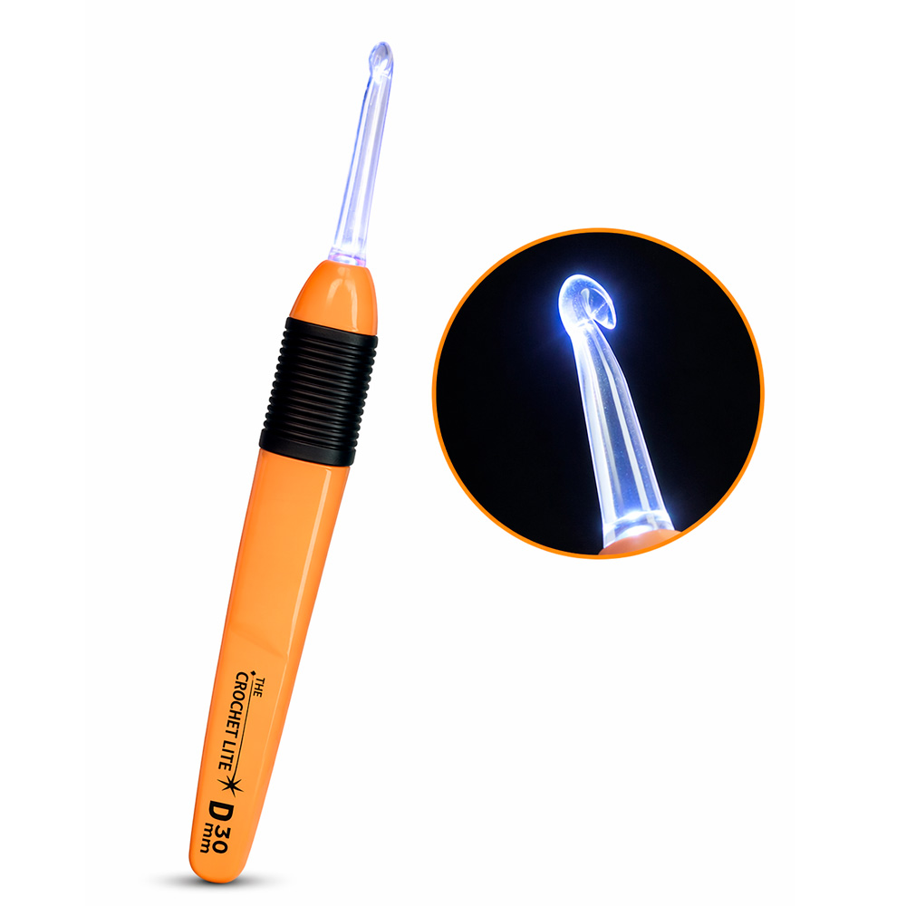 Aguja Crochet Con Luz 3.0Mm Unidad