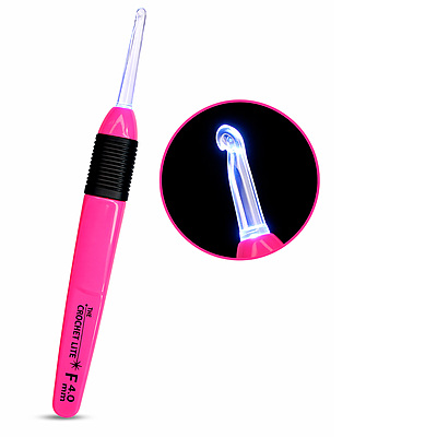 Aguja Crochet Con Luz 4.0Mm Unidad