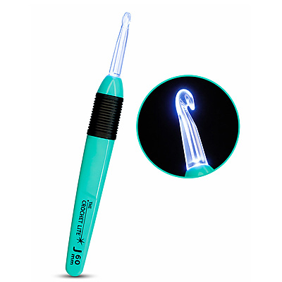 Aguja Crochet Con Luz 6.0Mm Unidad