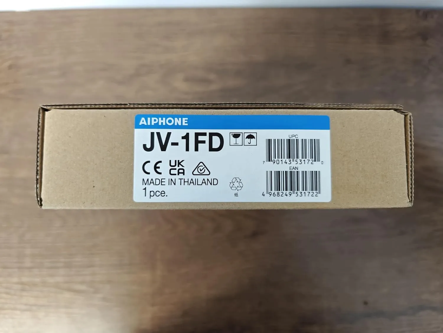 Aiphone Corporation JV-1FD Expansion Monitor for JV Series, Flame Resistant ABS Resin, 5-1/8" x 9-1/16" x 13/16", White
