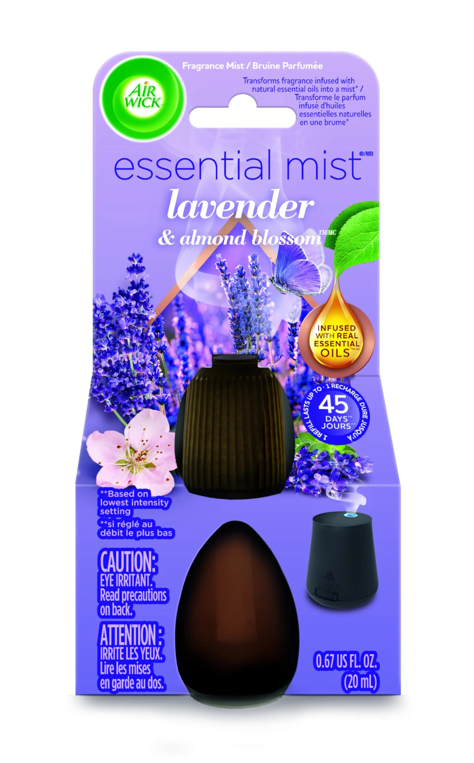 Air Wick Essential Mist Refill - Lavender & Almond Blossom - 0.67 fl oz