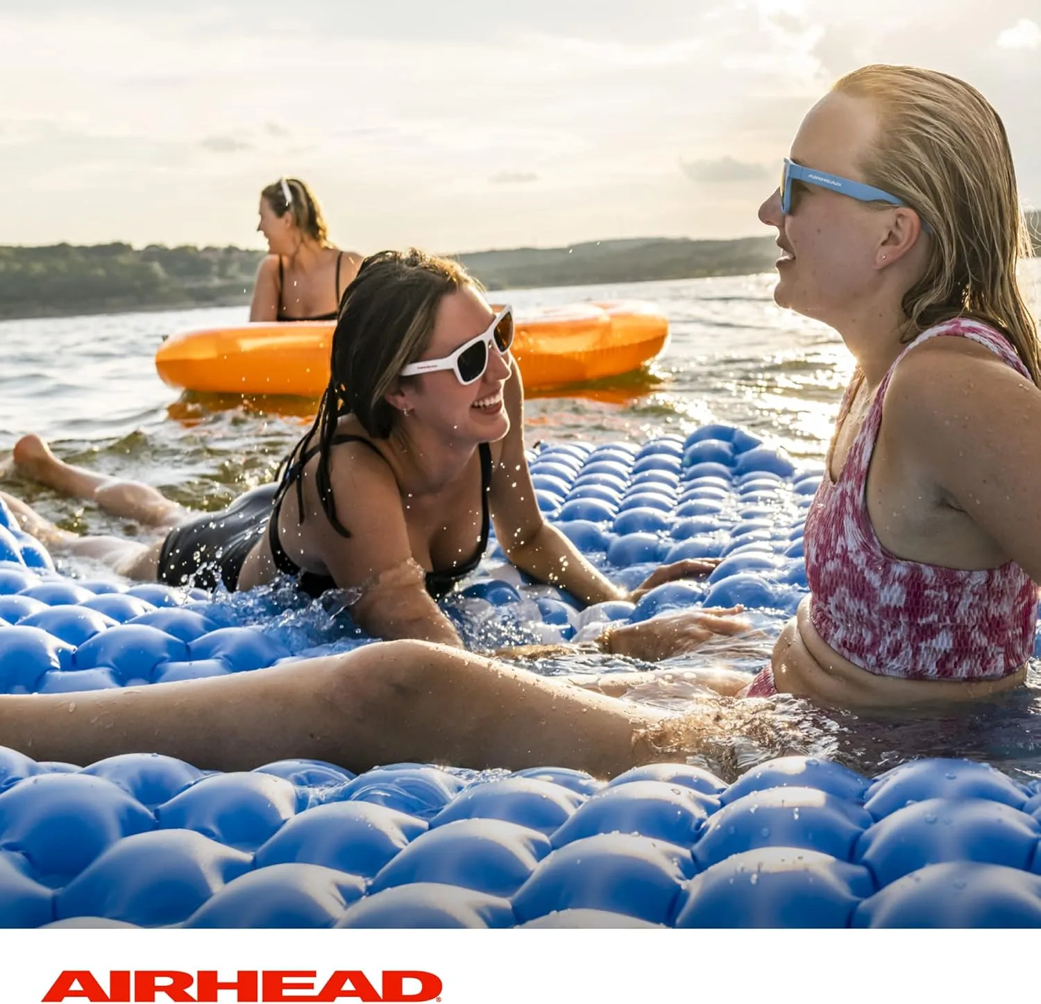 AIRHEAD Air Island Inflatable Lake Float