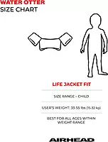 Airhead Water Otter Classic Life Jacket, Flotation Devices for Kids, Monster