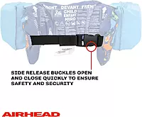 Airhead Water Otter Classic Life Jacket, Flotation Devices for Kids, Monster