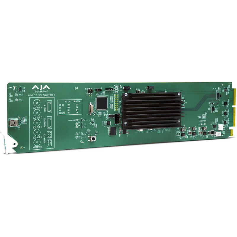 Aja openGear 4K/UltraHD/2K/HD/SD HDMI 2.0 to 3G-SDI Conversion Aja openGear 4K/UltraHD/2K/HD/SD HDMI 2.0 to 3G-SDI Conversion