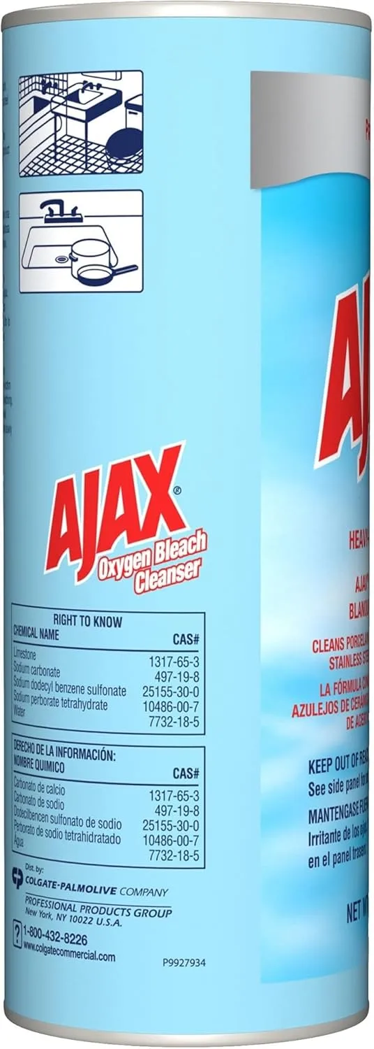 Ajax Oxygen Bleach Cleanser, 21 Oz Canister - Case of 24