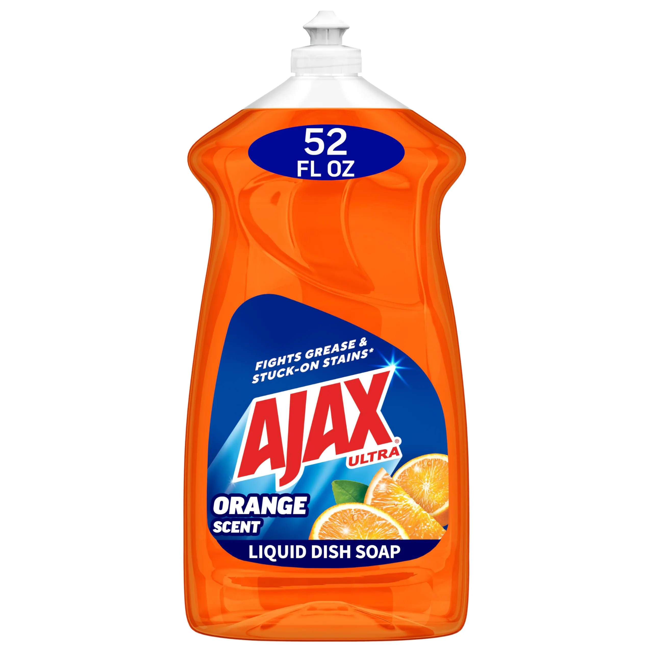 AJAX Ultra Liquid Dish Soap, Triple Action, Orange Scent