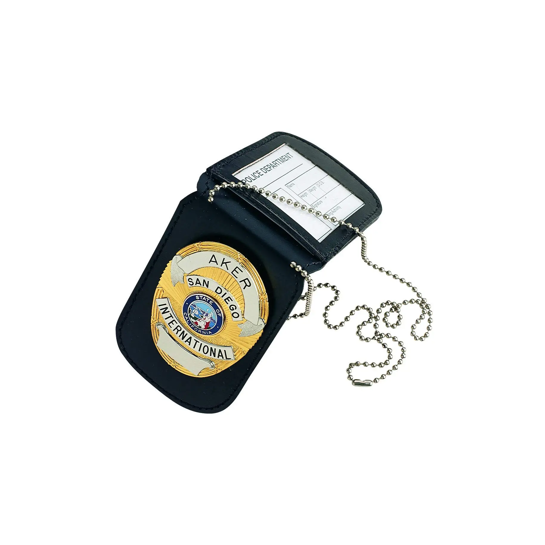 Aker Leather Reversible Undercover Neck Badge & ID Holder
