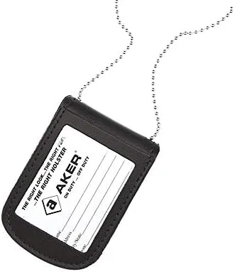 Aker Leather Reversible Undercover Neck Badge & ID Holder