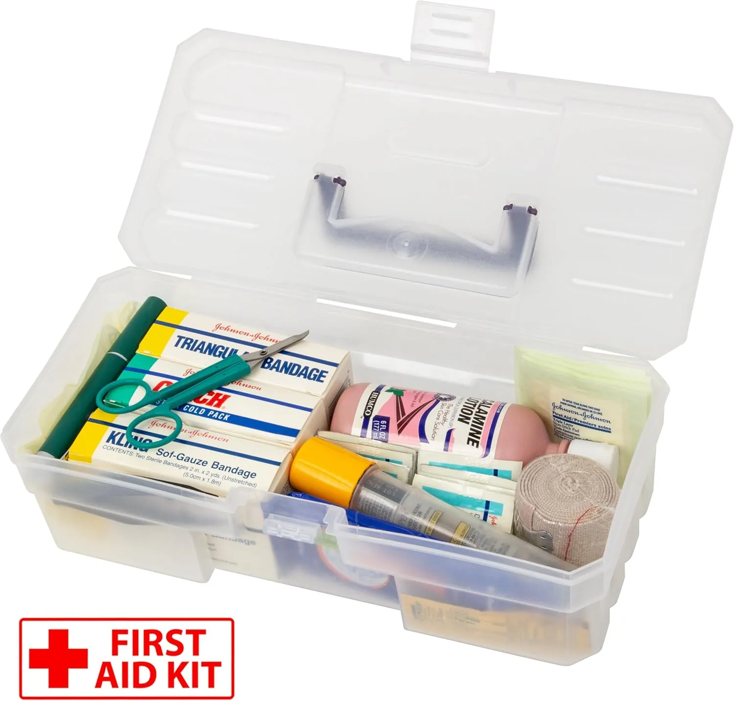 Akro-Mils 12-Inch ProBox Plastic Storage Toolbox, 12 x 6 x 4 in Clear