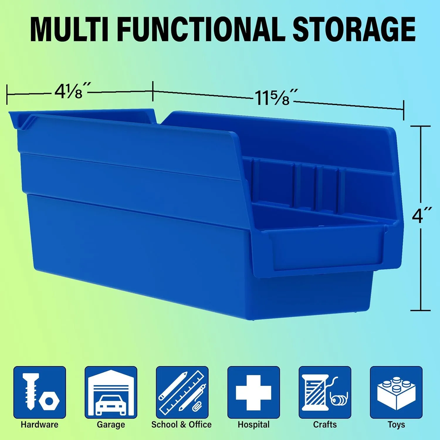 Akro-Mils 30120 Plastic Shelf Bins