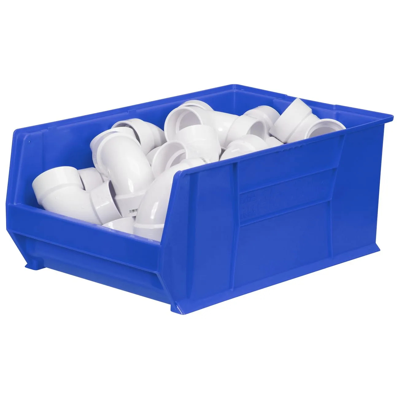 Akro-Mils 30290 29-Inch D x 18-Inch W x 12-Inch H Super Size Plastic Stacking Storage Bin, Blue (1-Pack)