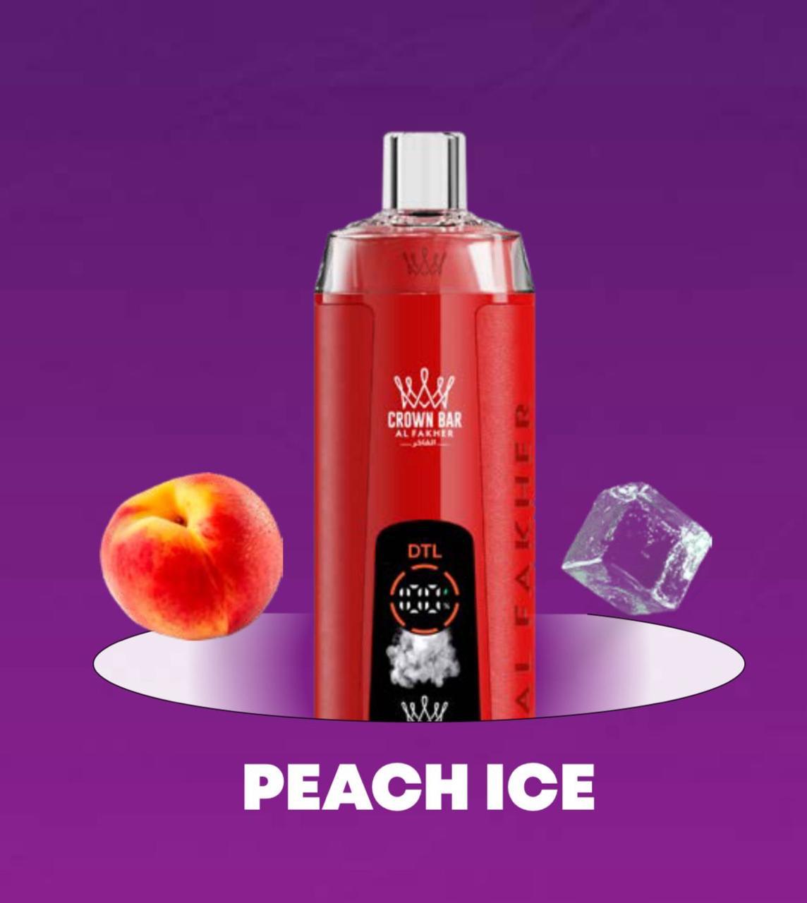 al fakher crystal 8000 - peach ice