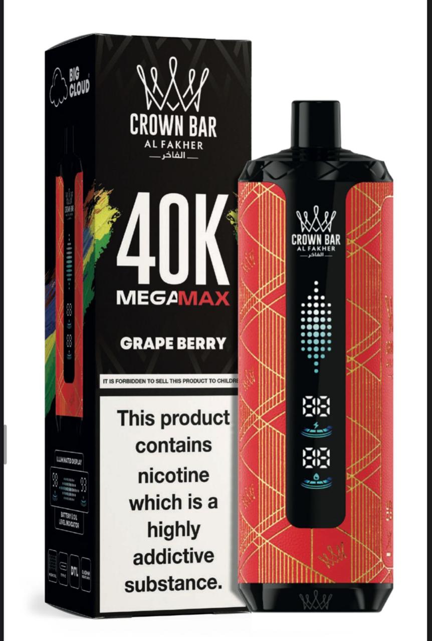 al fakher megamax 40k - grape berry