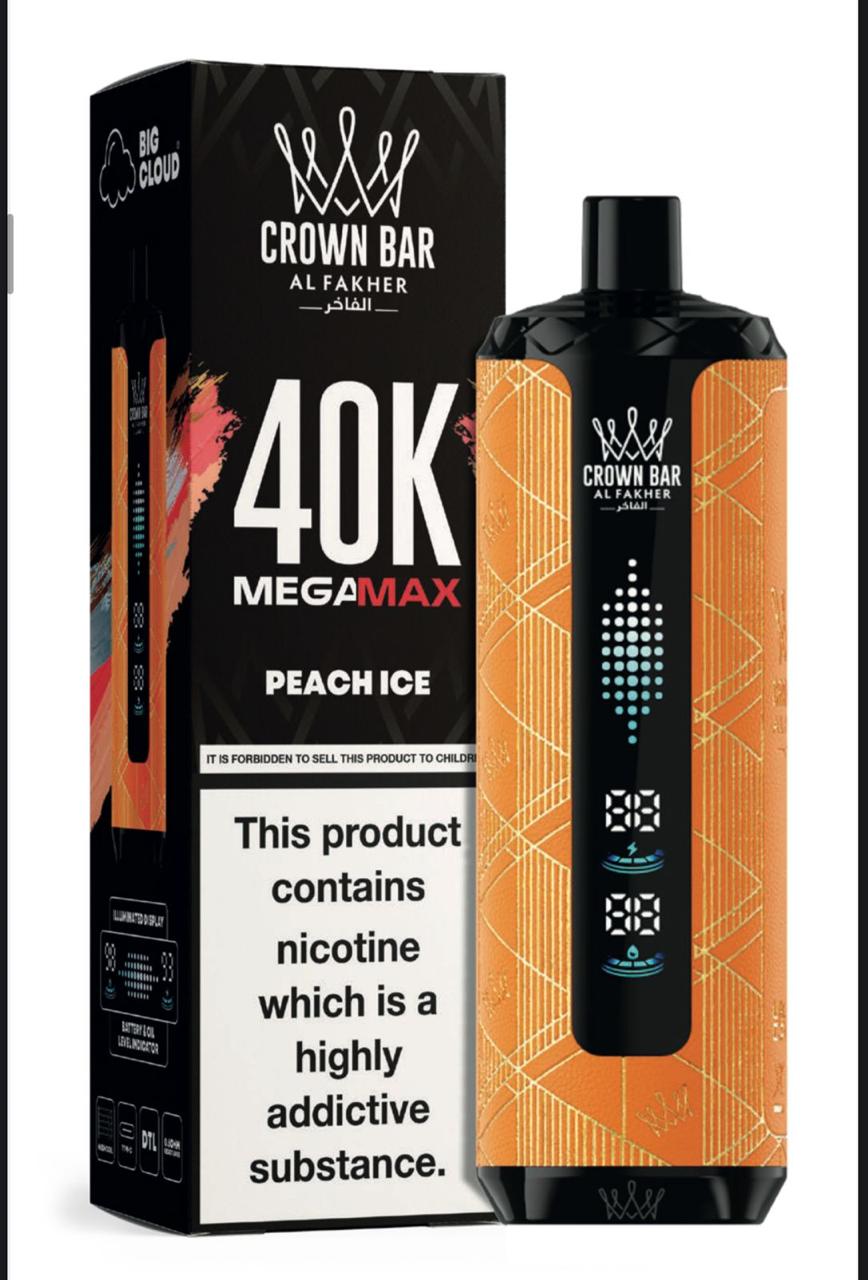 al fakher megamax 40k - peach ice