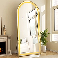 Floor mirror -71.5" x 31.5" LED floor mirror (GOLD)