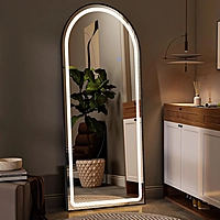 Floor mirror -71.5" x 31.5" LED floor mirror (BLACK)