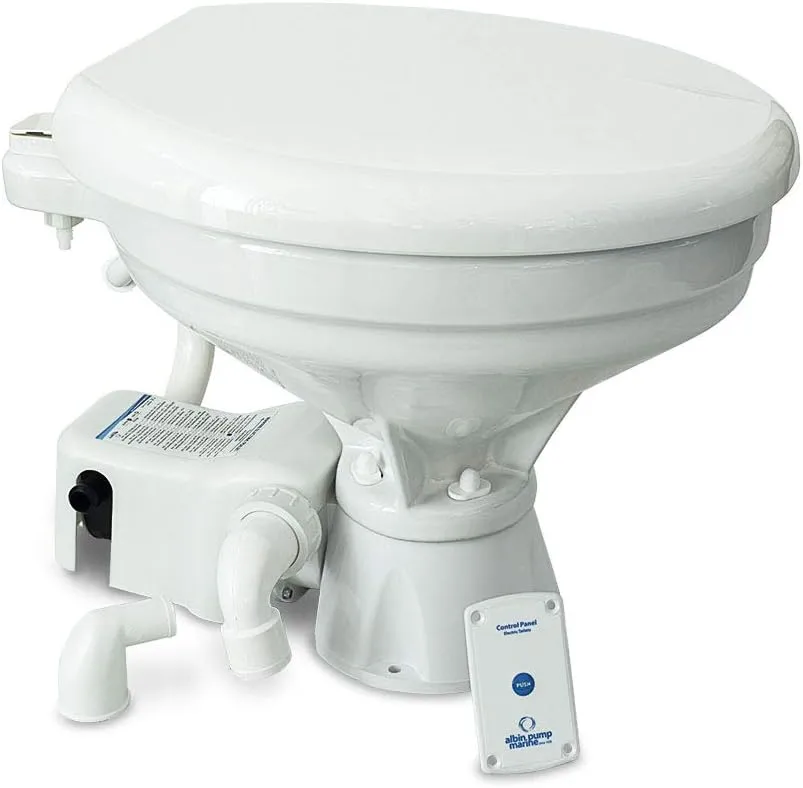 Albin Group Marine Toilet Standard Electric EVO Comfort - 12V