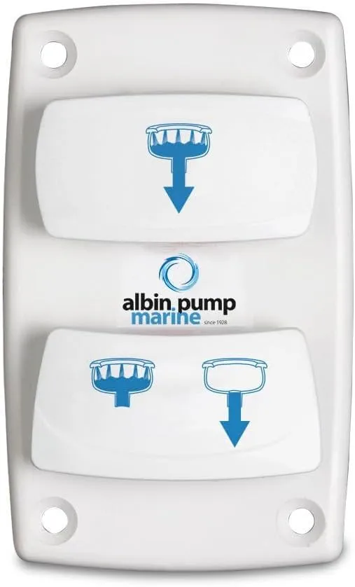 Albin Group Marine Control Silent Electric Toilet Rocker Switch