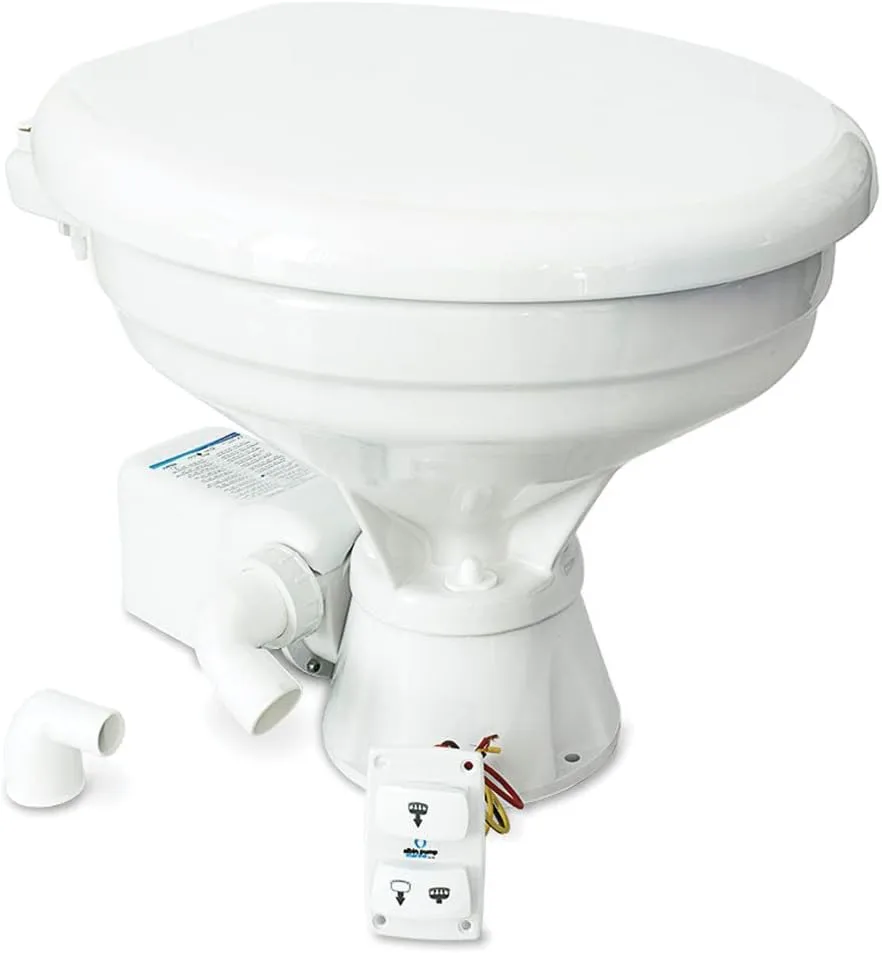 Albin Group Marine Toilet Silent Electric Comfort - 12V