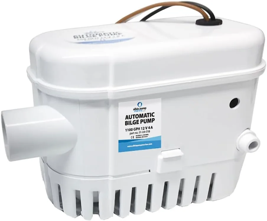 Marine 01-04-019 Albin Pump Automatic Bilge Pump 1100 GPH - 24V