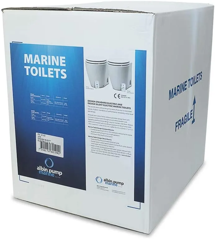 NAVYLINE Albin 12V Marine Electric Silent Toilet 07-03-045