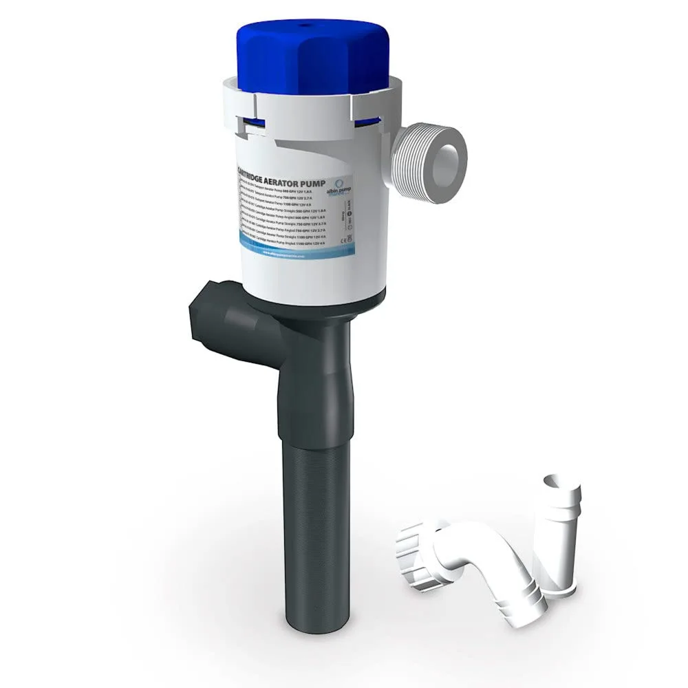 Albin Group Cartridge Aerator Pump 500 GPH - 12V - Straight - White