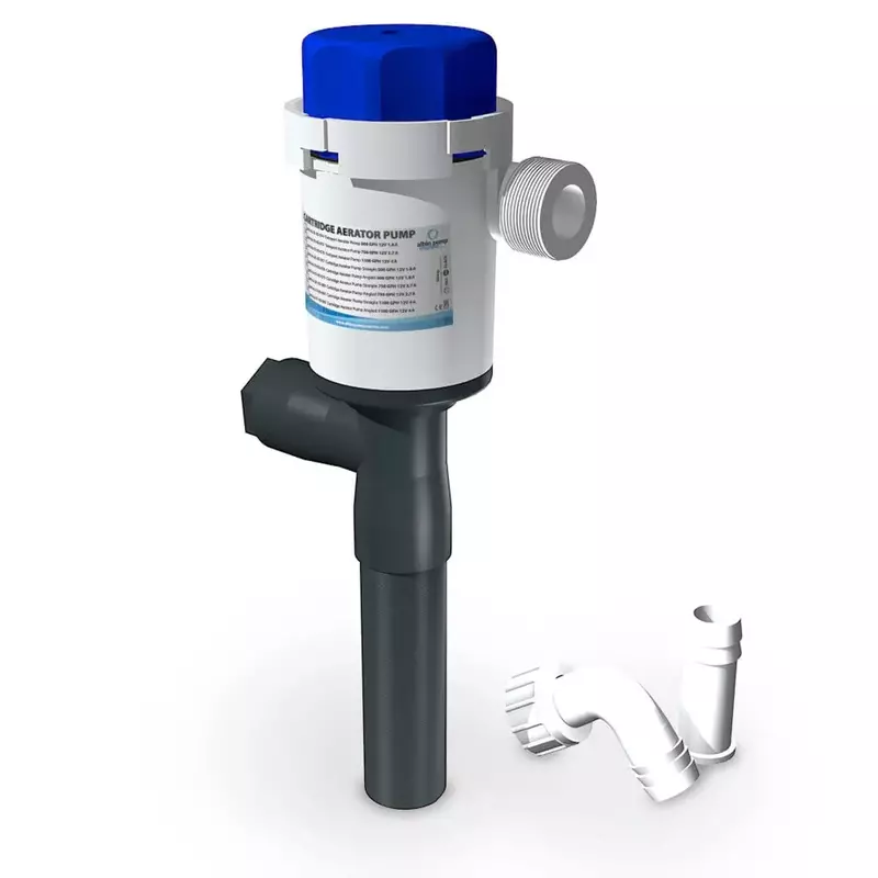 Albin Group Cartridge Aerator Pump 500 GPH - 12V - Straight - White