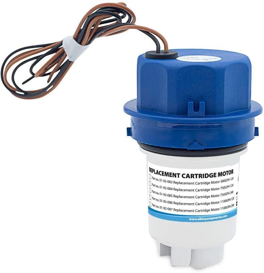 Marine 01-92-086 Albin Pump Replacement Cartridge for 1100 GPH - 12v